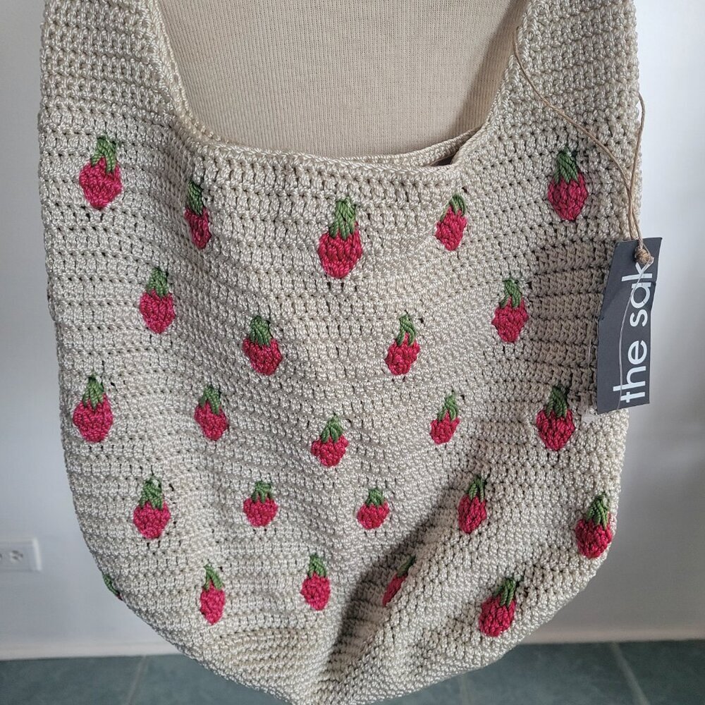 The Sak Limited Edition Crochet Natural Strawberries Hobo Bag - Picture 5 of 14